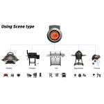 LCD Screen 2 In 1 BBQ Smoker Bluetooth Food Thermometer