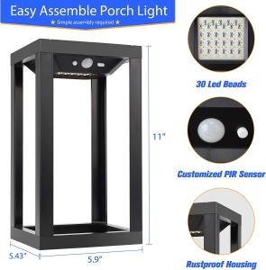 China 470g Black Solar Powered Outdoor Decorative Lights with 15 Hours Working Time factory