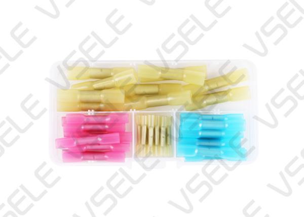 Pack Crimp Quick Wire Connectors Insulated Heat Shrink Sleeve Terminal Block