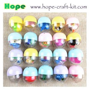 China Various Size Mixed Colors Gachapon Eggs surprise Gacha Balls Capsule Eggs can be filled with small toys as fun toys factory