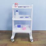 Dental Equipment Medical Trolley Cart Stainless Steel Durable Mobile Dental Cart