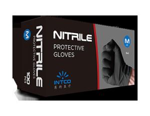 China Blue Color Disposable Poly Gloves Finger Tips Textured Design Powder Free Durable factory