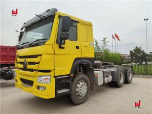 China SINOTRUK CNHTC HOWO 6X4 Reinforced Frame 420 horse power Semi Truck Head Sale in Ghana factory