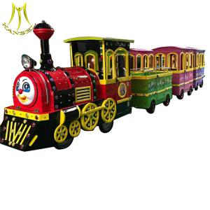 China Hansel shopping mall battery operated amusement trackless electric trains factory
