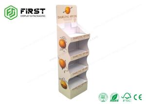 China Advertising Custom Pop Recyclable Cardboard Floor Displays Stand With Logo Printed factory