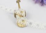 Guipure Cotton Lace Ribbon Water Soluble Antique Style White Color 2.6cm Width