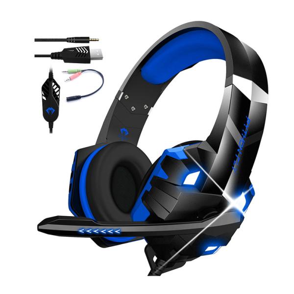 3.5mm / USB Audio Jack G9000 Over ear Gaming Headphones For PC PS4 PS5 Xbox
