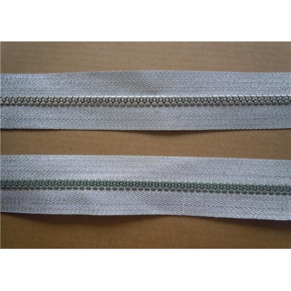 Garment White Large Plastic Sewing Invisible Zipper With Lining