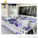 Purple Soft Play Equipment For Kids Outdoor Playground Indoor Soft Play