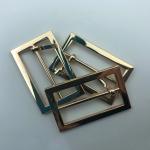 Gold 1" 2" Metal Adjustable Slide Buckle For Man And Women Belt