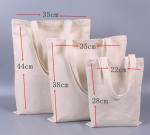 Eco-friendly large capacity cotton canvas bag customized logo printed shopping