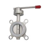 Stainless Steel 304 316 Silver Wafer Type Butterfly Valve With Threaded