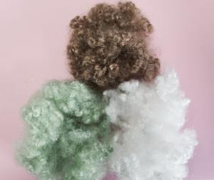 China 100% Regenerated Hollow Conjugated Siliconized Fiber , Polyester Hollowfibre 15D X 64MM factory