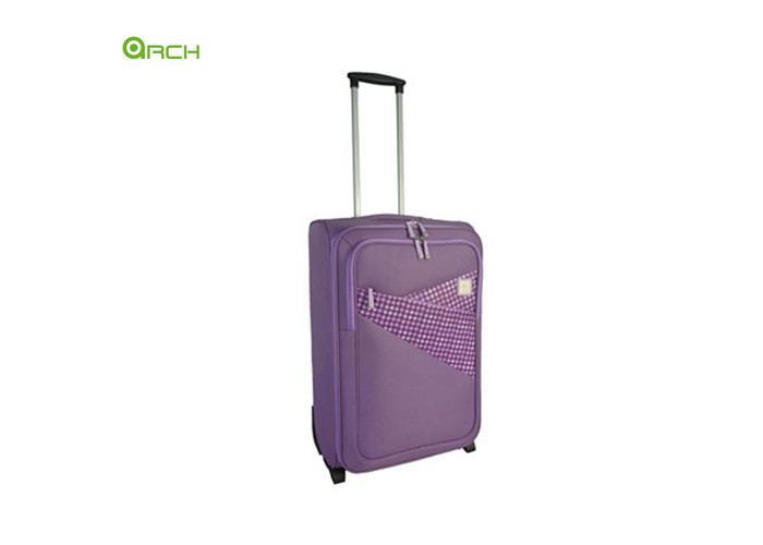 Retractable Handles ODM 600D Polyester Soft Sided Luggage
