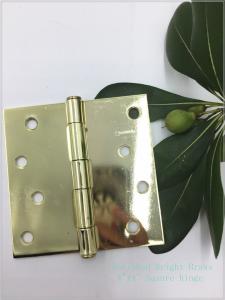 China 4&quot; Polished Bright Heavy Duty Swinging Door Hinges Square Type factory