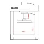 Forklift Hydraulic Tire Press Machine 75T-200T H Frame Solid Tire Service