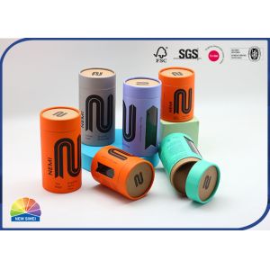 China Perfume Paper Packaging Tube Custom Logo Cylinder With Plastic Window on sale
