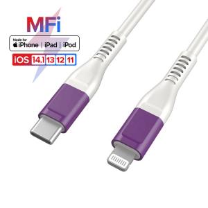 China Fast Charging USB Type C To Lightning Cable 3ft 6ft 9ft Support Power Deliver on sale