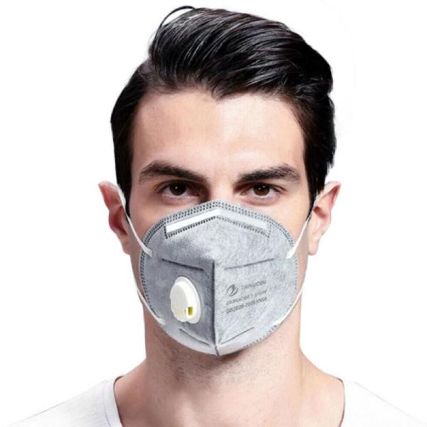Lightweight Anti Bacterial N95 Valved Mask Virus Protection Low Breath
