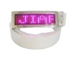 Custom flashing led message display belt buckle