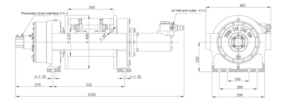 45000lbs Industrial Winch