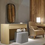 Luxury Nordic Modern Dressing Table With Mirror And Lights , 0.6m Modern Bedroom