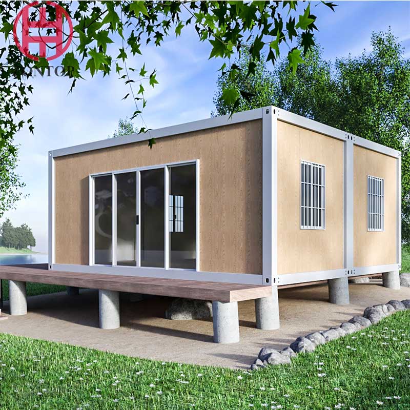 Zontop Hot Selling High Standard Modern Movable 20ft 40ft Flat Pack Prefab Homes Prefab Prefabricated Container Houses