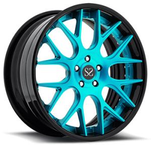 China Concave Two Piece Forged Wheels 17-22 Inch Aluminum Alloy Car Rim For Bmw X7 factory