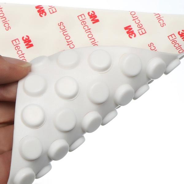 China Die Cutting  DF-S002 Anti Vibration 9mm Silicone Rubber Pads factory