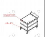 China Square Tube SUS304 PP Water Storage Transport Trolley with 200kg Load Capacity factory