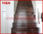 Wrought Iron Staircase VK70S Wrought Iron Handrail Tread Beech ,Railing tempered