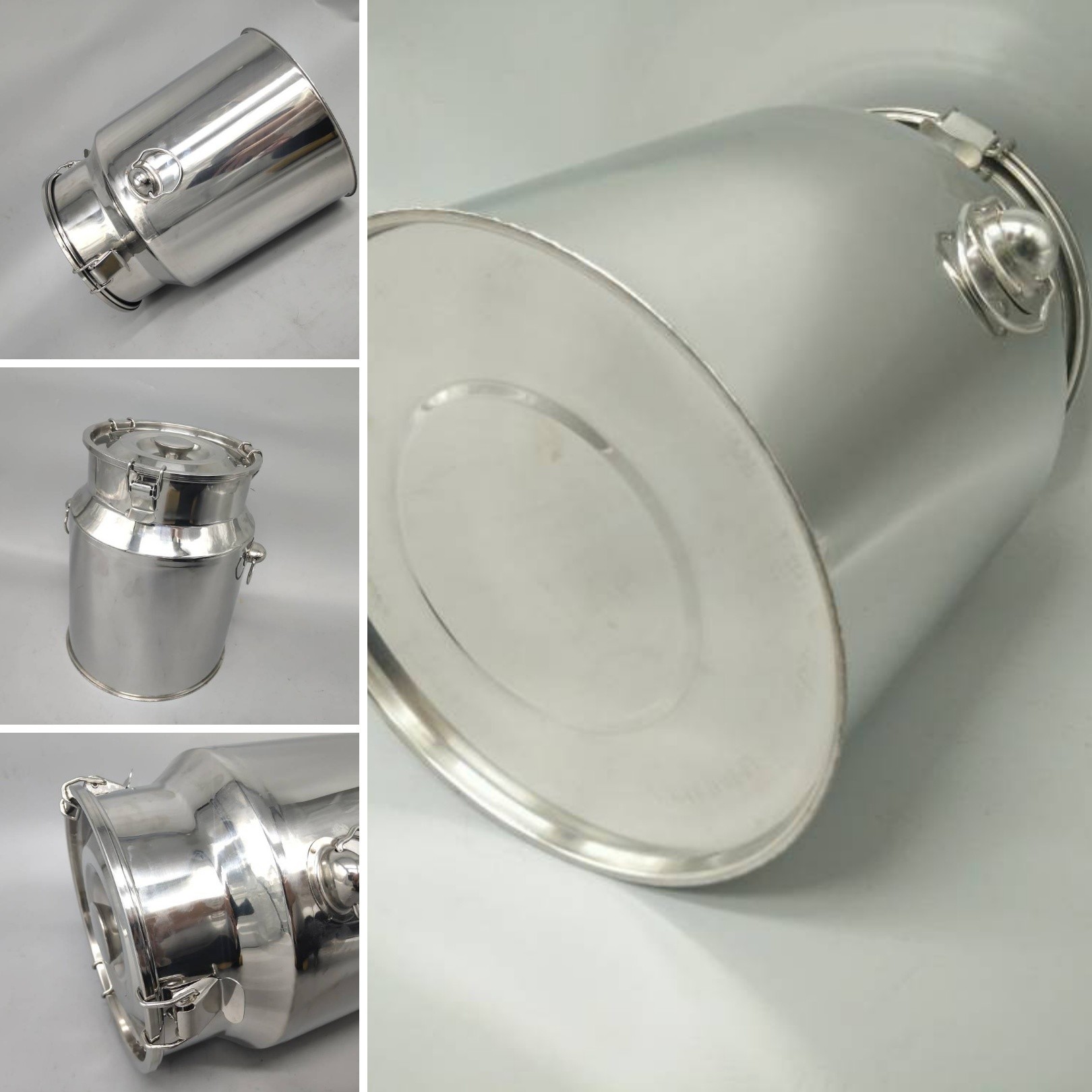 Wine Farm Storage Use Stainless Steel Milk Container with lid 11 Litre