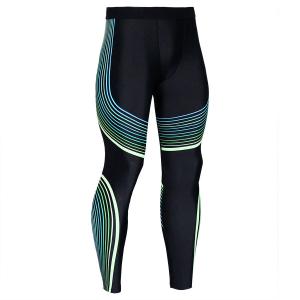 China Men Workout Fitness Gym Tights Leggings Running Pants Quick Dry Leggings Tights factory