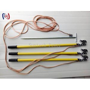 Heavy Duty Grounding Lead With Copper Clamp For Electrical Safety