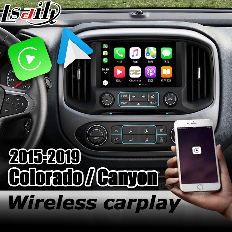 Carplay interface for Chevrolet Colorado GMC Canyon android auto youtube box by Lsailt Navihome