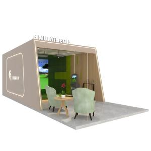 China Golf Simulator Impact Screen For Indoor And Outdoor Golf Training factory