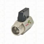 Nickel Plated Mini Ball Valve For Plumbing System 1/2'' Corrosion Resistance