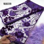 wholesale price african velvet lace fabric for wedding party