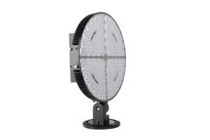 China 140 Lumen LED Sports Ground Floodlights , Round LED Flood Lights Black Colour factory