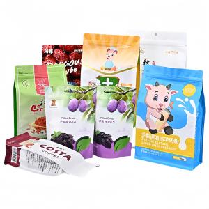China Stand up Bag Printing Custom Smell Proof Clear Tea Snack Plastic Packaging factory