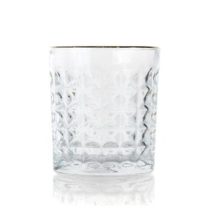 Double Wall Modern Drinking Glasses Scotch Tumbler Cups 11oz 310ml