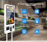 27 Inch EMV 1000Mbps LCD Touch Screen Kiosk 13.56MHz