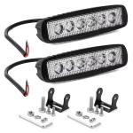 18W Dual Color 6.2inch Marine Led Flood Lights