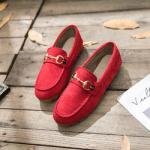 Warm Women's Casual Loafers Soft Bottom Plus Velvet Flat Shoes New Styles
