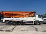 Benz Zoomlion Used Concrete Pump Truck Lorry 49m 6arms 2014 White Orange