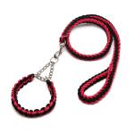 Pet Adjustable Collar Dog Anti Impact Eight Strand Nylon Braided Leash