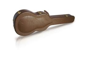China Classic Guitar Wood Case, High Quality PVC Leather Exterior, Velvet Padding Interior, Locks and Soft Handle factory
