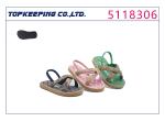 Cork Grain Rubber Outsole Curved Kids Flower Sandals EVA