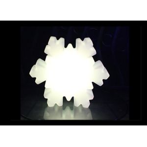 Rechargeable Outdoor LED Snowflake Christmas Lights , Snowflake Unique Floor