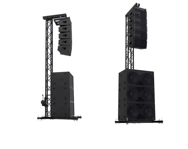 Portable Audio Line Array Lift Tower Square Triangle Aluminum Alloy Truss Speaker Tower